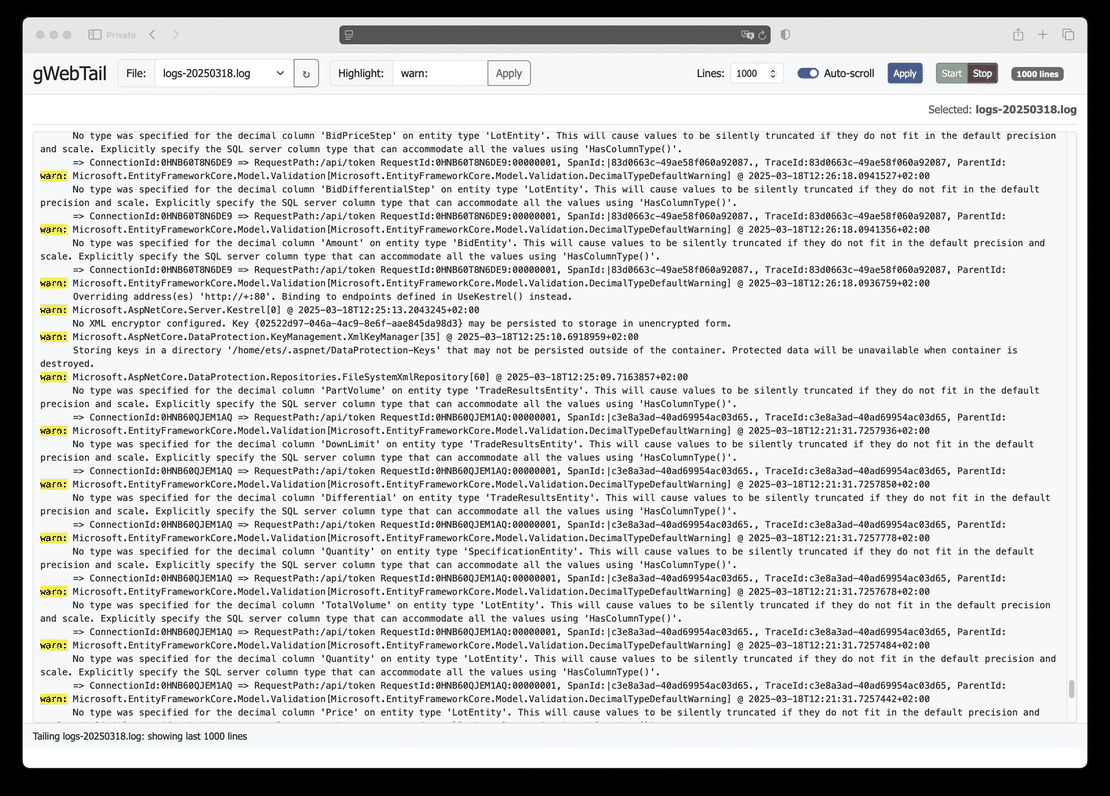 gWebTail: tail -f v prehliadači pre tímy bez SSH prístupu